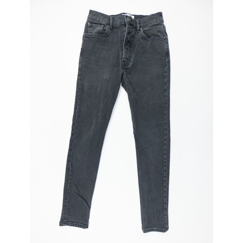 Reformation Pants Womens 27 Black Serena High Skinny Jean Erie Button Fly Ladies